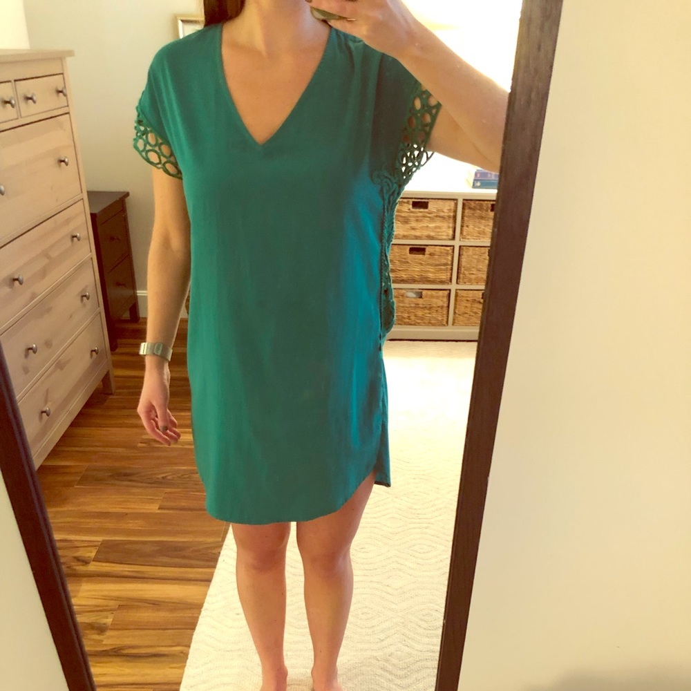 Collective Concepts Green Shift Dress